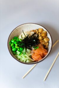 Боул с лососем