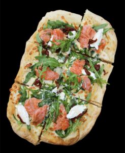 Пицца римская Фреш с лососем и руколой