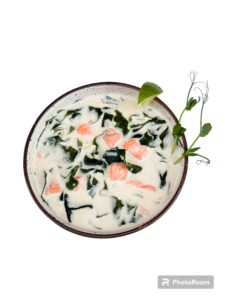 Суп сливочный с лососем