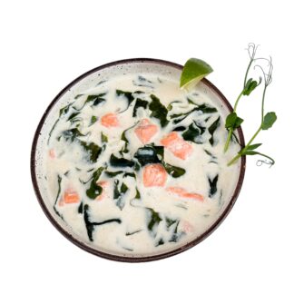 Суп сливочный с лососем