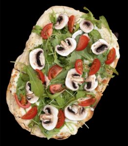 Пицца римская Фреш с руколой и томатом черри